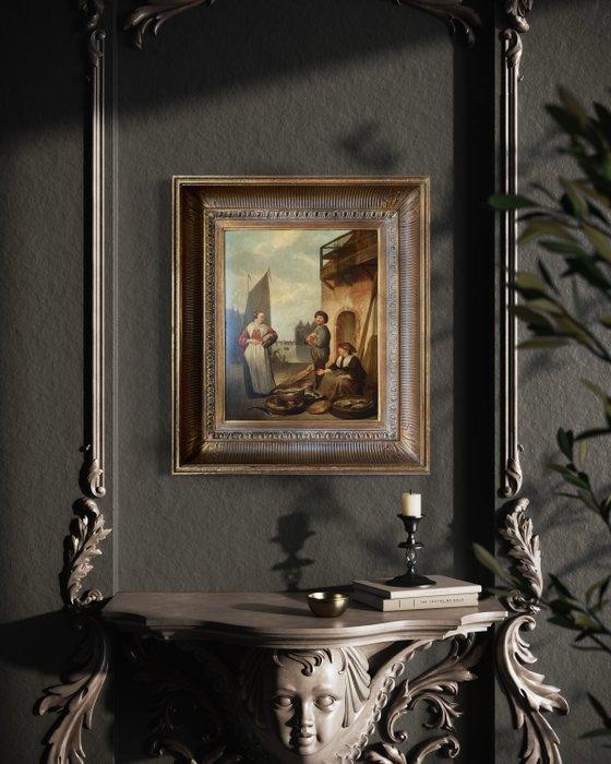 Hendrik Martensz. Sorgh (1610-1670), Naar - Rotterdam Fish, Antiquités & Art, Art | Peinture | Classique