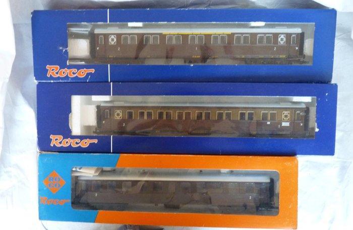 Roco H0 - 44200E - Modeltrein personenwagen (3) - Inclusief, Hobby en Vrije tijd, Modeltreinen | H0