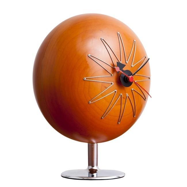 Tafelklok Pill clock Walnoot, Huis en Inrichting, Woonaccessoires | Klokken, Nieuw, Verzenden