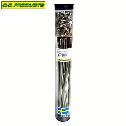 CC-Products Voorwiel 21 RVS spakenset 36 stuks + nippels vo, Motoren, Onderdelen | Overige, Verzenden