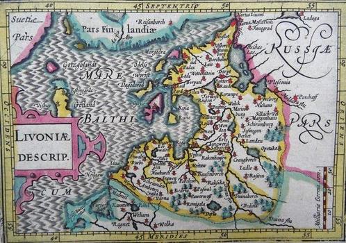 Europe - Lituanie, Lettonie, Estonie, Mer Baltique; B., Livres, Atlas & Cartes géographiques