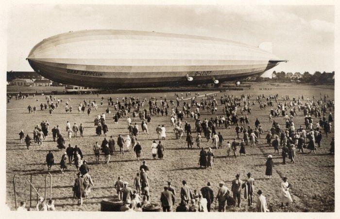 Duitse Rijk 1932 - Luchtschip Graf Zeppelin Zwitserlandreis, Postzegels en Munten, Postzegels | Europa | Duitsland