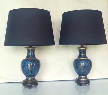 Lampe (2) - Vases - Inspiration Asiatique - Bois, Laiton,