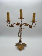 Tafellamp (2) - Set tafellampen in goudkleurig ijzer –