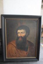 Europäische Schule (XVII-XVIII) - Portrait eines Heiligen, Antiek en Kunst