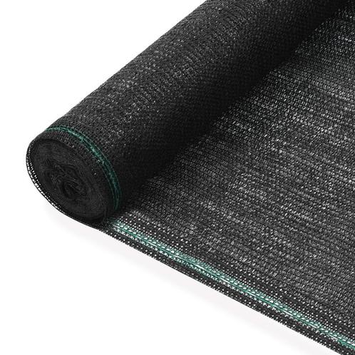 vidaXL Tennisscherm 1,2x25 m HDPE zwart, Sport en Fitness, Tennis, Nieuw, Verzenden