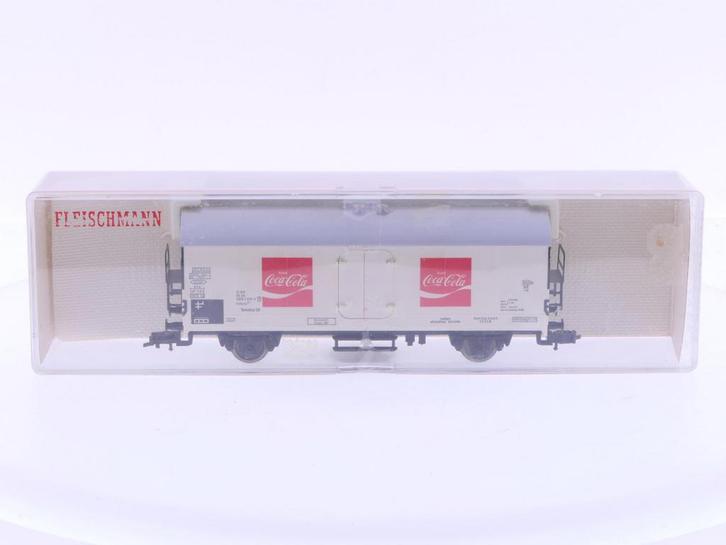 Schaal H0 Fleischmann 5347 gesloten goederenwagon Coca C..., Hobby & Loisirs créatifs, Trains miniatures | HO, Wagon, Enlèvement ou Envoi