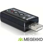 DeLOCK 61645 USB Sound Adapter 7.1 externe geluidskaart, Computers en Software, Nieuw, Verzenden