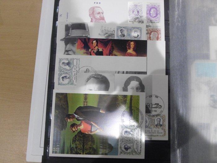 België - Verzameling van FDCs waaronder op zijde -, Timbres & Monnaies, Timbres | Europe | Belgique