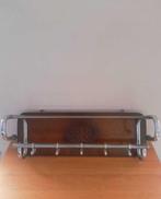 Porte-manteau - Acier, Bois, Chrome - Un porte-manteaux