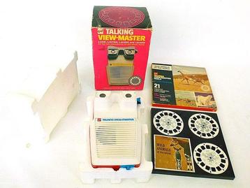 Talking Viewmaster viewer - werkend - met pakje van 3