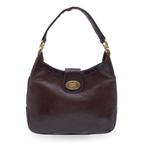 Other brand - Vintage Dark Brown Leather Hobo Shoulder Bag -