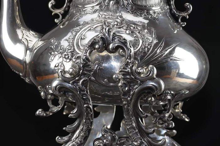 Samovar - Kan - .800 zilver - Schwenkkanne Rechaud, Antiek en Kunst, Antiek | Zilver en Goud