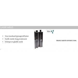 Drelux diamantboor diameter 166x400mm laser weld, Doe-het-zelf en Bouw, Gereedschap | Boormachines
