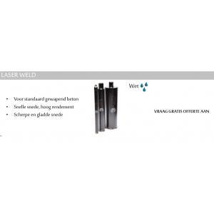 Drelux diamantboor diameter 166x400mm laser weld, Bricolage & Construction, Outillage | Foreuses