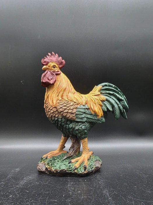 Beeld, Rooster - 23 cm - IJzer, Antiek en Kunst, Curiosa en Brocante