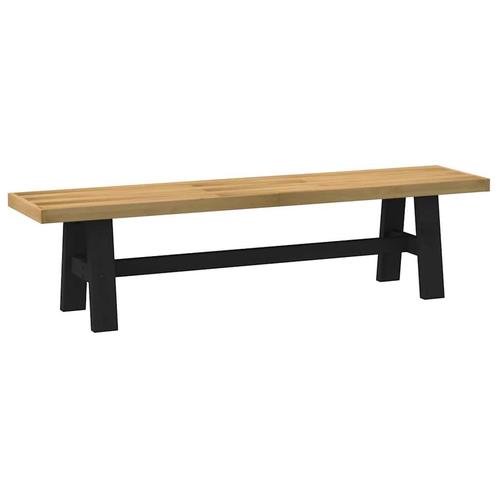 vidaXL Eetbank NOAIN A-vormige poten 180x40x45 cm massief, Huis en Inrichting, Stoelen, Nieuw, Verzenden