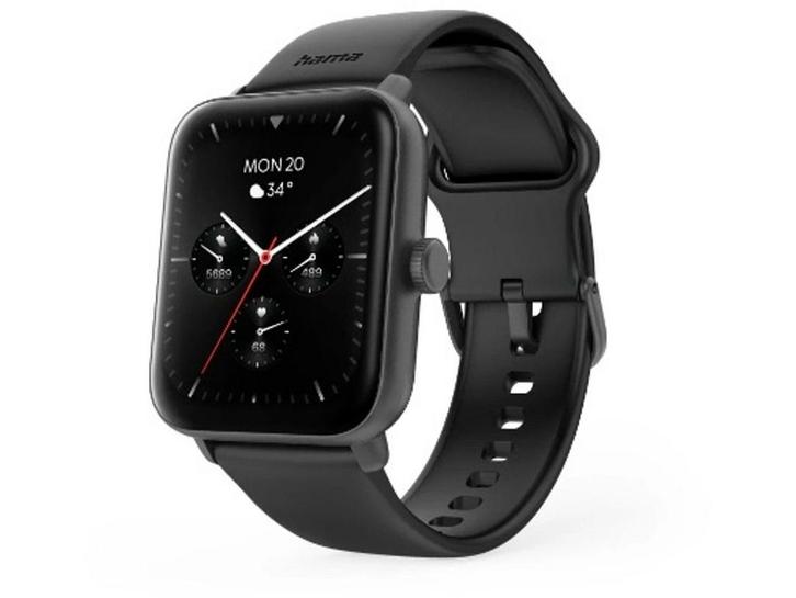 Hama 6010 - Smartwatch - Waterdicht IP68 - Zwart, Bijoux, Sacs & Beauté, Montres connectées, Envoi