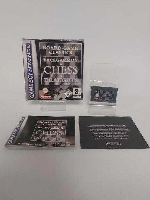 Game Classics Backgammon & Chess & Draughts Boxed GBA, Consoles de jeu & Jeux vidéo, Jeux | Nintendo Game Boy, Enlèvement ou Envoi