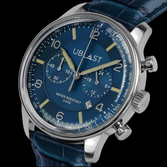 Ublast - Elegant Chronograph - REF. UBELCH40BU - Homme -, Handtassen en Accessoires, Horloges | Heren