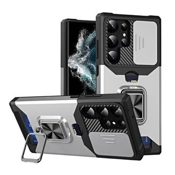Samsung Galaxy A33 - Card Slot Hoesje met Kickstand en, Verzenden