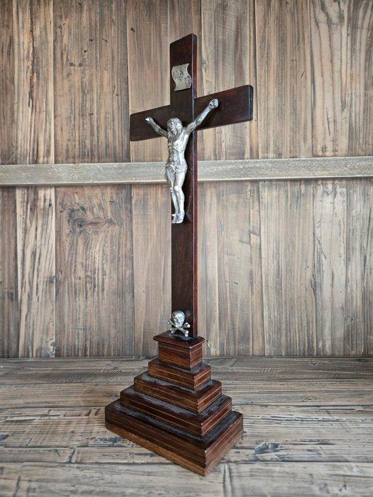Crucifix - - 1940-1950 - Zilveren Corpus Christi, Antiek en Kunst, Antiek | Zilver en Goud