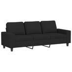 Bank Zwart Stof 180cm | Comfortabel | Retour Deal, Verzenden, 75 tot 100 cm, Rechte bank, Modern