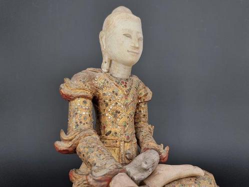 Bouddha - early 20th c. - Mandalay - sculptuur -, Antiek en Kunst, Kunst | Niet-Westerse kunst