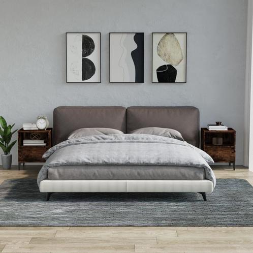 vidaXL Nachtkastjes 2 st 40x35x50 cm gerookt eikenkleurig, Huis en Inrichting, Kasten | Overige, Nieuw, Verzenden