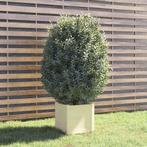 vidaXL Plantenbak 40x40x40 cm massief grenenhout wit, Verzenden