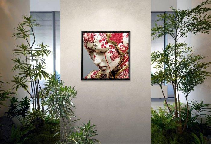 NYX - Samouraï Écarlate – Larmes de Porcelaine, Antiek en Kunst, Kunst | Designobjecten