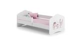 Peuterbed FALA - Wit Roze met Veiligheidsbarrière - 140x70c, Kinderen en Baby's, Ophalen of Verzenden, Nieuw