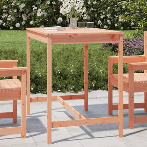 vidaXL Table de jardin 121x82,5x110 cm bois massif de, Jardin & Terrasse, Ensembles de jardin, Neuf, Envoi