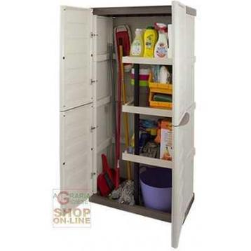 Tweedekans | WARDROBE IN RESIN 2 DOORS Broom holder cm. beschikbaar voor biedingen