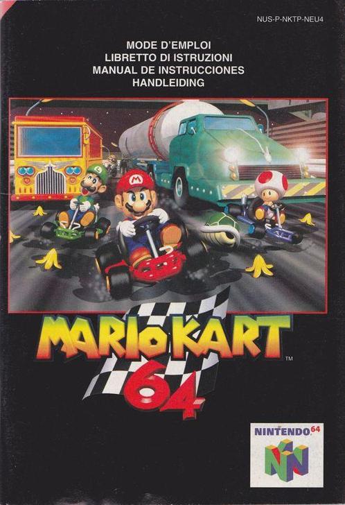 Mario Kart 64 Handleiding (N64 Accessoires), Consoles de jeu & Jeux vidéo, Consoles de jeu | Nintendo 64, Enlèvement ou Envoi