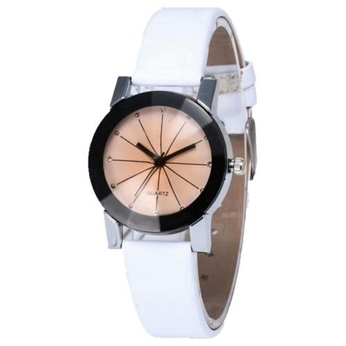 Fako® - Horloge - White Ivory Quartz - Ø 31mm - Wit & Crème, Bijoux, Sacs & Beauté, Montres | Femmes, Envoi