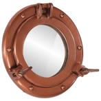 vidaXL Wandspiegel patrijspoort Ø23 cm aluminium en glas, Huis en Inrichting, Woonaccessoires | Spiegels, Verzenden, Nieuw