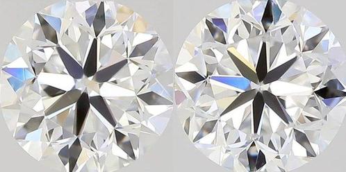 Sans Prix de Réserve - 2 pcs Diamant  (Naturelle)  - 1.01 ct, Handtassen en Accessoires, Edelstenen