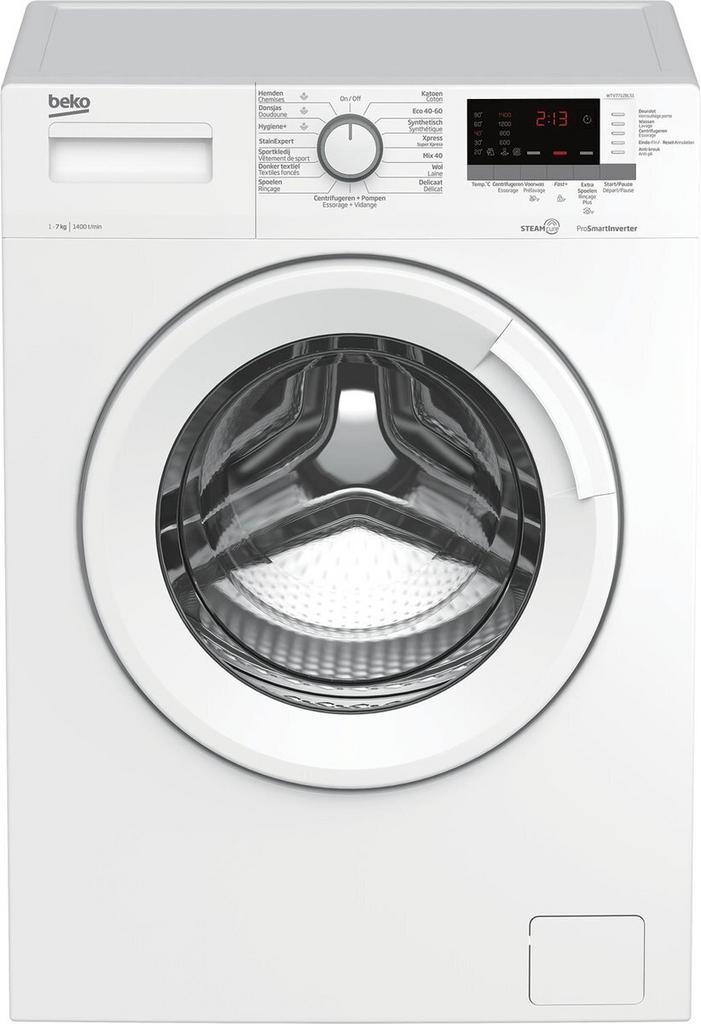 Beko Wtv7712bls1 Steamcure Wasmachine| 7kg 1400t, Elektronische apparatuur, Wasmachines, Ophalen of Verzenden