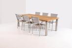 4 Seasons Outdoor Plaza eetset ash grey met Casa tafel 240