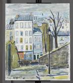 Lyne Seybel (1919-2009) - Montmartre, la maison bleue, Antiek en Kunst