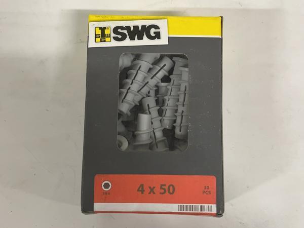 Veiling - 8x SWG gasbetonplug 4x50mm 30-pack, Doe-het-zelf en Bouw, IJzerwaren en Bevestigingsmiddelen
