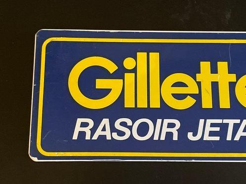 Gillette - Reclamebord (2) - Metaal, Antiek en Kunst, Antiek | Wandborden en Tegels