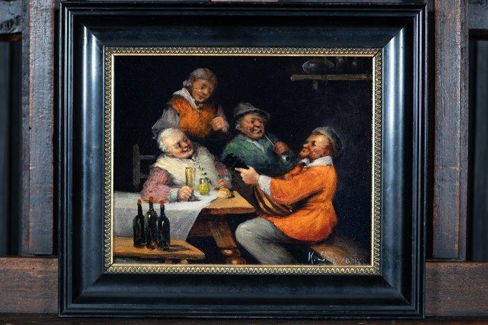 Karl Kaufmann (1843–1902/05), pseudoniem K. Schwartz naar, Antiek en Kunst, Kunst | Schilderijen | Klassiek
