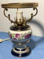 Tafellamp - Porselein, Messing, Verguld