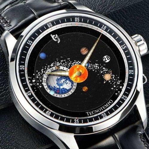 Tecnotempo - Dynamic Solar System - Automatic- Designed by, Handtassen en Accessoires, Horloges | Heren