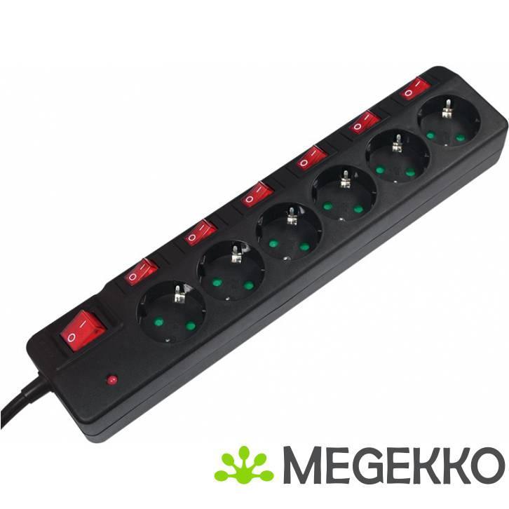 LogiLink LPS233 power uitbreiding Binnen 1,5 m 6, Computers en Software, Overige Computers en Software, Nieuw, Verzenden