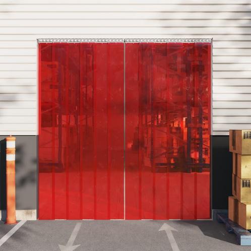 vidaXL Deurgordijn 300x2,6 mm 10 m PVC rood, Huis en Inrichting, Stoffering | Gordijnen en Lamellen, Nieuw, Verzenden