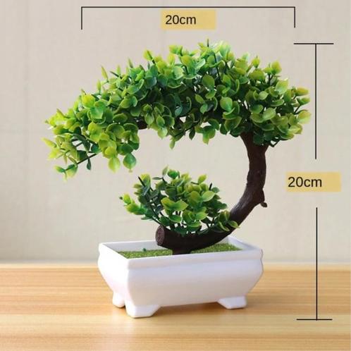 Kunst Bonsai Boom - Planten Nep Plant Plastic Decoratie, Huis en Inrichting, Woonaccessoires | Kunstplanten en Kunstbloemen, Nieuw