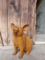 Sculpture, Zittend varken - 29 cm - Fer, Antiek en Kunst